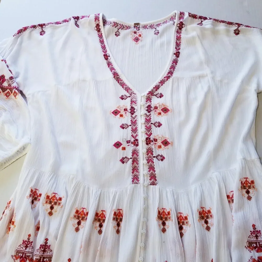Free People | Bohemian Long Sleeve Top, size‎ L